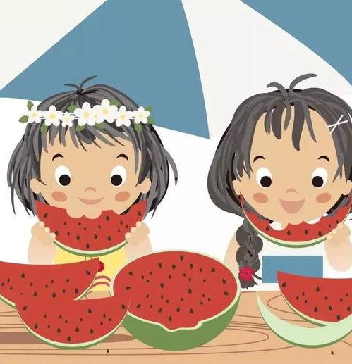 头像男吃瓜动漫,动漫男头下的趣味食瓜时光